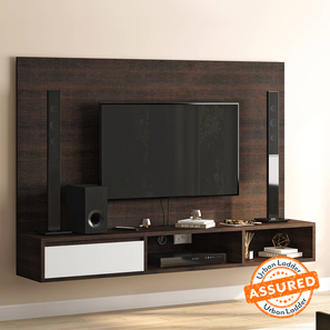 Bayern Iwaki Living Room In Noida Design Iwaki Engineered Wood Swivel TV Unit (Large Size, Wall Mounted Unit, Deep Walnut Finish)
