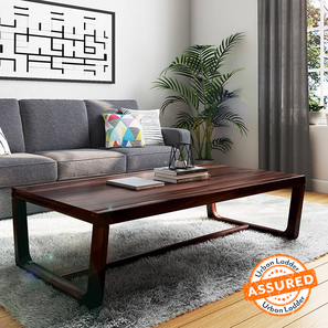 Coffee Table In Lucknow Design Botwin Rectangular Solid Wood Coffee Table in Mahogany Finish