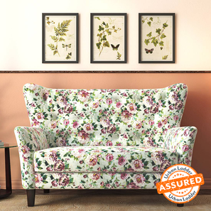 Love Seats And Cushion Covers Design Frida 2 Seater Fabric Loveseat in Clara Velvet Colour