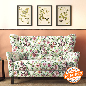 Ulassured Seating And Chairs Design Frida 2 Seater Fabric Loveseat in Clara Velvet Colour