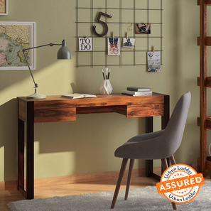 Study Table In Navi Mumbai Design Austen Solid Wood Study Table in Two Tone Finish