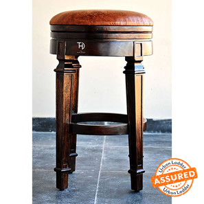 Wooden Stools Design Smith Solid Wood Bar Stool in Melamine