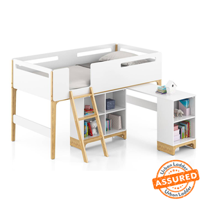 cama puente  White loft bed, Kids bunk beds, Modern bunk beds