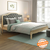Helena Solid Wood King Size Upholstered Bed in Finish - Urban Ladder
