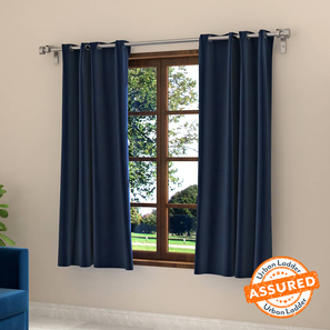 Window Curtains Design Dawn Blue Polyester Room Darkening Window Curtain