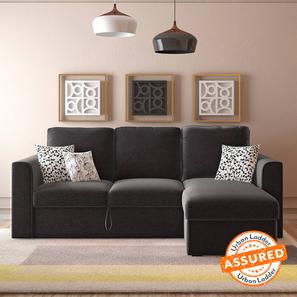 Sofa Cum Bed Design Kowloon Sectional 3 Seater Pull Out Sofa cum Bed In Pebble Grey Colour