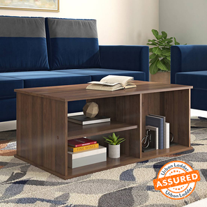 Coffee Table Design Liam Rectangular Engineered Wood Coffee Table in Classic Walnut Finish