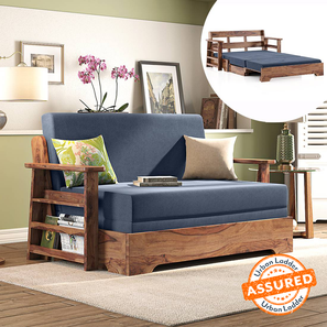 Mahim compact sofa cum bed lapis blue 4 ft lp