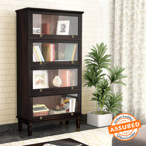 Malabar Living Room Design Malabar Solid Wood Bookshelf in Mango Mahogany Finish