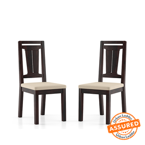 Dining Chairs Design Martha Solid Wood Dining Chair set of 2 in Mahogany Finish