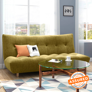 Sofa Cum Bed In Bhubaneshwar Design Palermo 3 Seater Click Clack Sofa cum Bed In Olive Green Colour