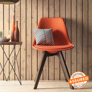 Dining Chairs Design Pashe Fabric Accent Chair in Rust Colour