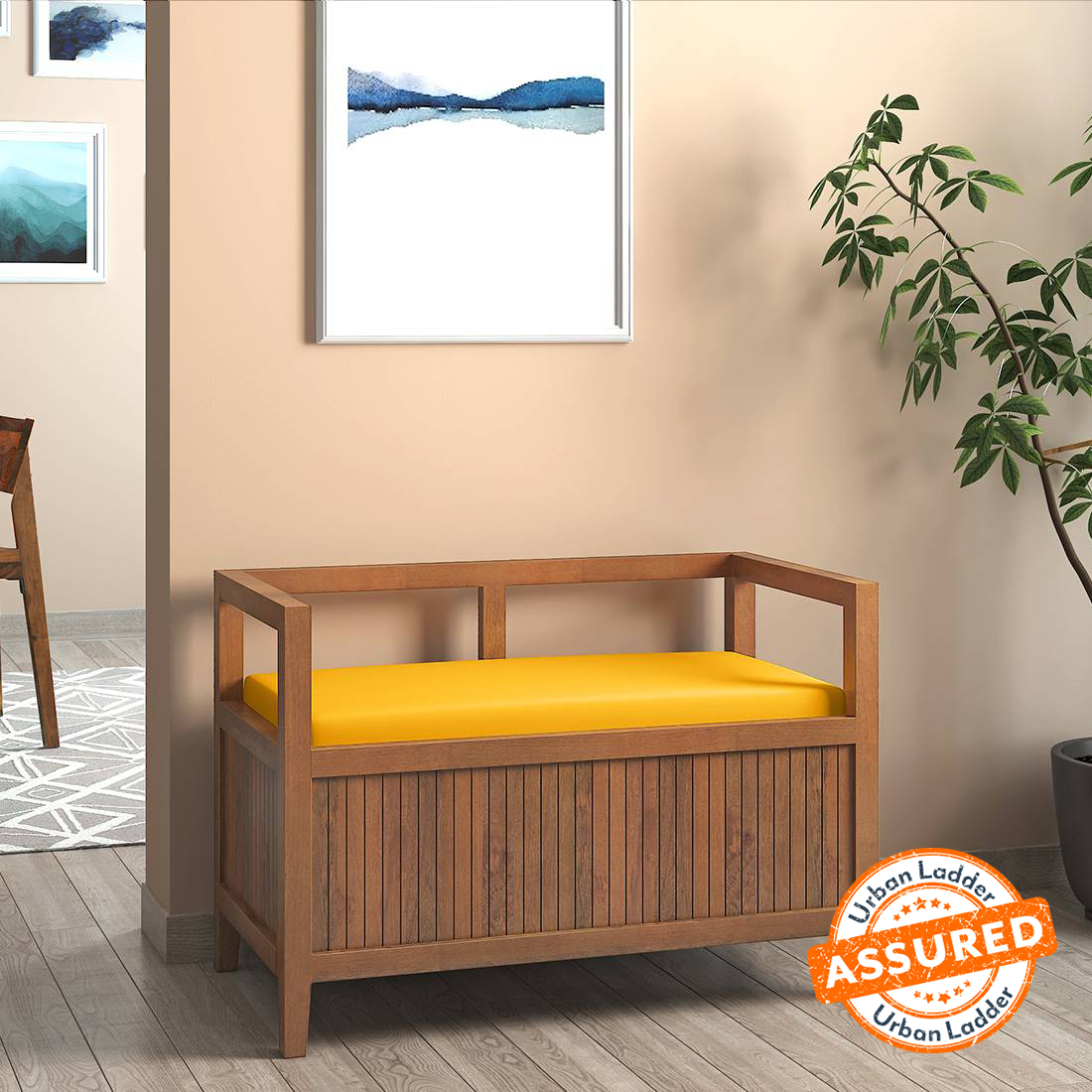 Slim bench on sale with storage