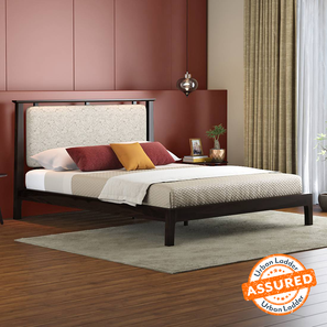 Satori Range Design Satori Solid Wood Queen Size Bed in American Walnut Finish