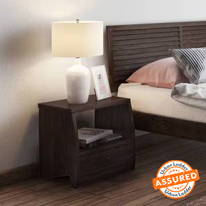 Bedside Tables In Bangalore Design Siesta Solid Wood Bedside Table in Mahogany Finish