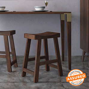 Bar Stools Design Tillman Solid Wood Bar Stool in Mango Walnut