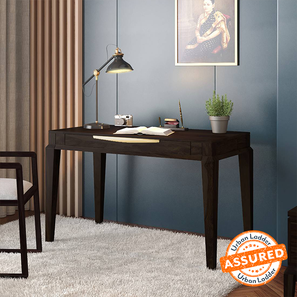 Study Table Design Taarkashi Solid Wood Study Table in American Walnut Finish