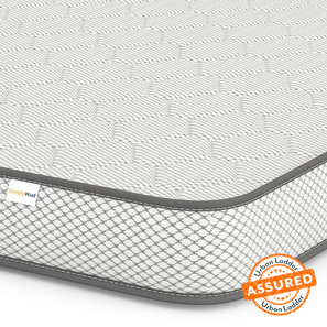 Single Bed Mattress Design SimplyWud Essential Mattress (Single Mattress Type, 78 x 36 in (Standard) Mattress Size, 4 in Mattress Thickness (in Inches), White & Grey)