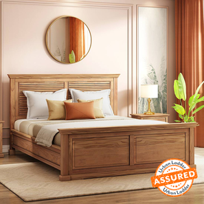 Buy Teak Wood Bed Base - Aurillac online in India. Best prices, Free  shipping