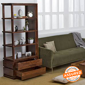 Vector Range Design Vector Solid Wood Bookshelf in Teak Finish