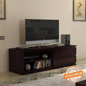 Vector Range Design Vector Solid Wood Free Standing TV Unit in Mahogany Finish