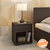 Zoey bedside table with drawer dark wenge finish new  lp