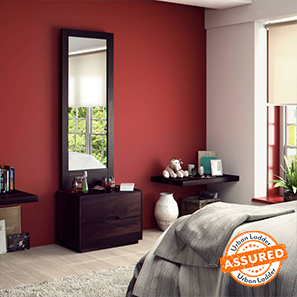 Bedroom Storage In Trivandrum Design Zephyr Solid Wood Dressing Table in Mahogany Finish