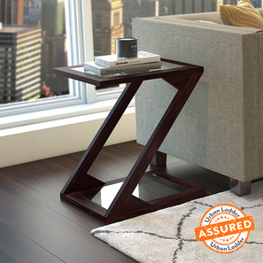 Side And End Table Side Tables End Tables Design Zeta Solid Wood Side Table in Mahogany Finish