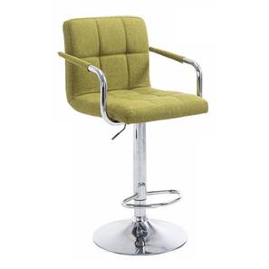 Chair In Hassan Design Ashe Fabric Bar Stool in Metal Light Green