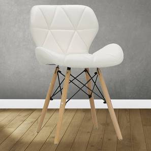 Restaurant Chairs Design Colby Lounge Chair in White Leatherette