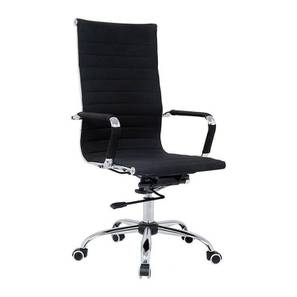 Study In Trivandrum Design Atleigh Fabric Study Chair With Headrest in Black Colour