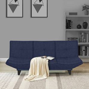 Trevi Furniture Symphoney Design Ken 3 Seater Click Clack Sofa cum Bed In Blue Colour