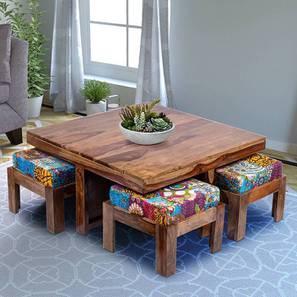 Blane coffee table set multicolour patch kantha lp