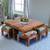 Blane coffee table set multicolour patch kantha lp