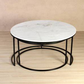 Claymint Design Dublin Round Metal Coffee Table in Black
