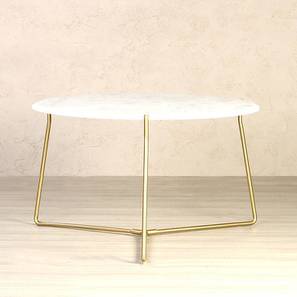 Barstow Round Metal Coffee Table in Golden Finish-image-5