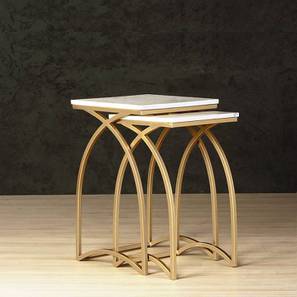 Claymint Design Brisbane Metal Side Table in Golden Finish