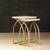 Brisbane nesting table set of 2 golden lp
