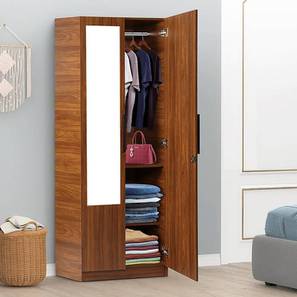Trevi Furniture Symphoney Design Ozone Engineered Wood 2 Door Wardrobe With Mirror in Wenge Finish