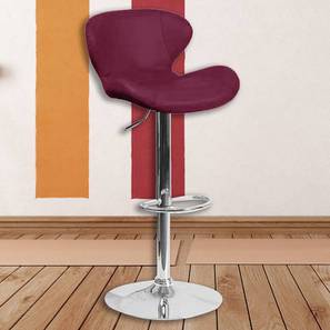 Carmine Indus Janet Curry Talisa Design Indus Leatherette Bar Stool in Maroon Colour