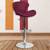 Indus bar stool maroon lp