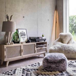 Vmi Livingroom Design Atlanta Solid Wood TV Unit in Melamine Finish