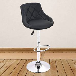 Win Leatherette Bar Stool in Black Colour
