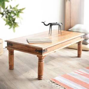 the home dekor Vintage Rectangular Solid Wood Coffee Table in Melamine Finish-picture-20
