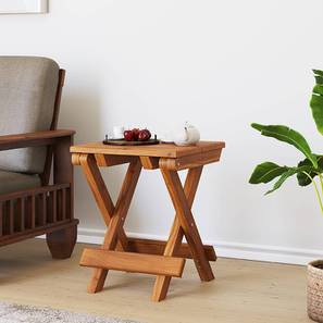 At Home Design Pablo Engineered Wood Side Table in Ebony Finish