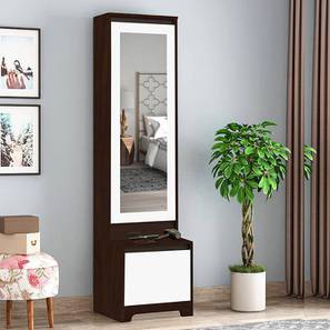 DesignFit Engineered Wood Dressing Table with Mirror and Storage Wooden  Make-Up Vanity Table for Bedroom Living Room Home (Walnut Finish) :  : Home & Kitchen