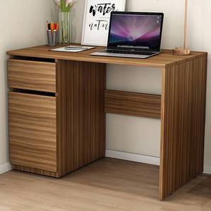Hutch Desks Design Alston Engineered Wood Study Table in Walnut Finish