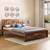 Durban non storage bed   queen finish   teak lp