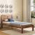 Durban non storage bed   single finish   teak lp