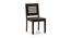 Julian 4 Seater Dining Table with Set of Capra Dining Chairs in Teak Finish (Mahogany Finish) by Urban Ladder - Design 1 Close View - 810648